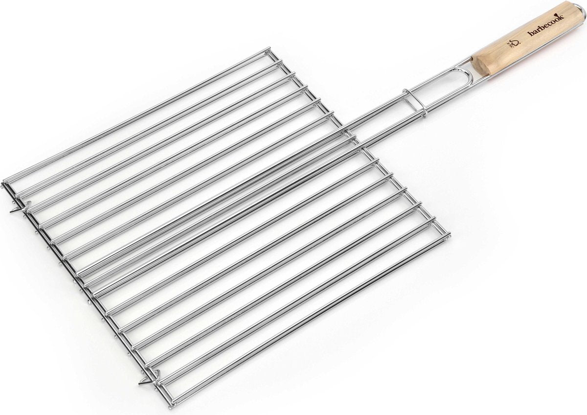 Parrilla para asar Barbecook - Parrilla para barbacoa - Parrilla rectangular doble - 36 x 34 cm