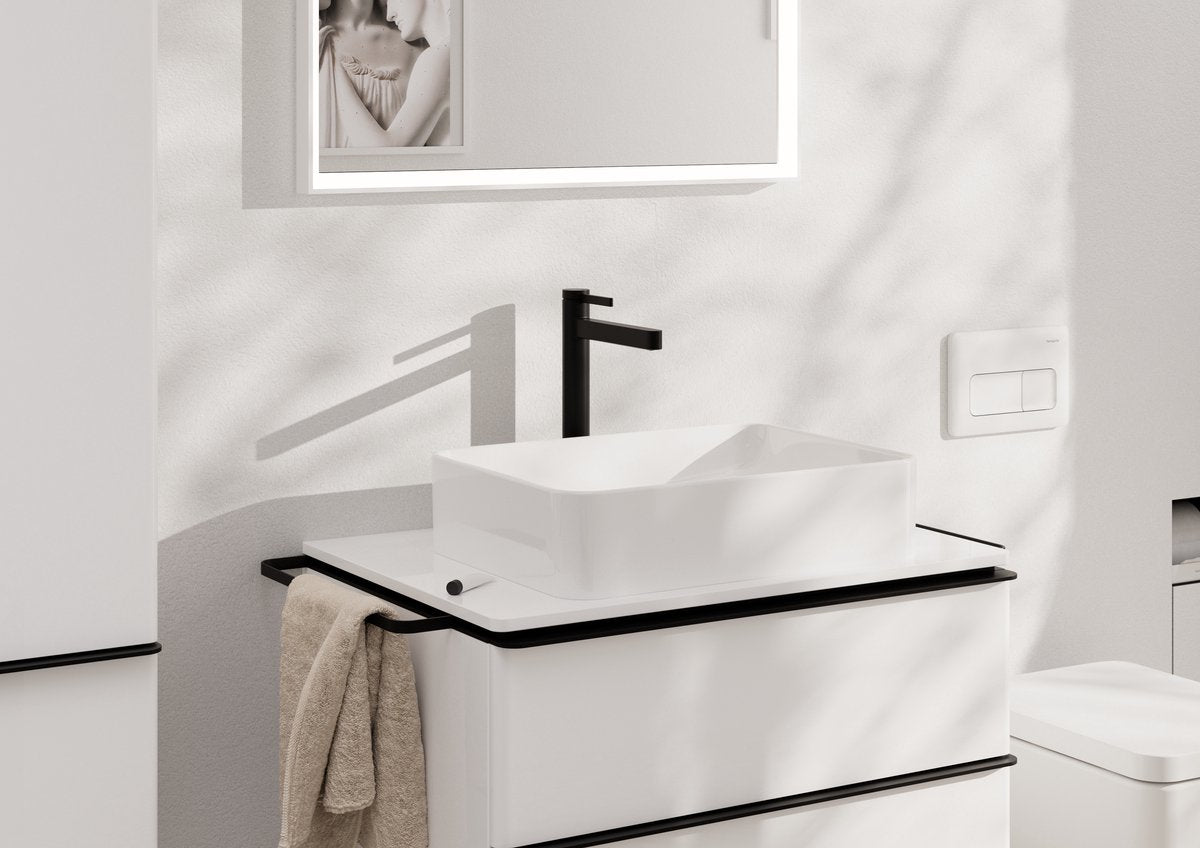Hansgrohe finoris - miscelatore lavabo - comando monocomando - con piletta di scarico - 260mm - nero opaco