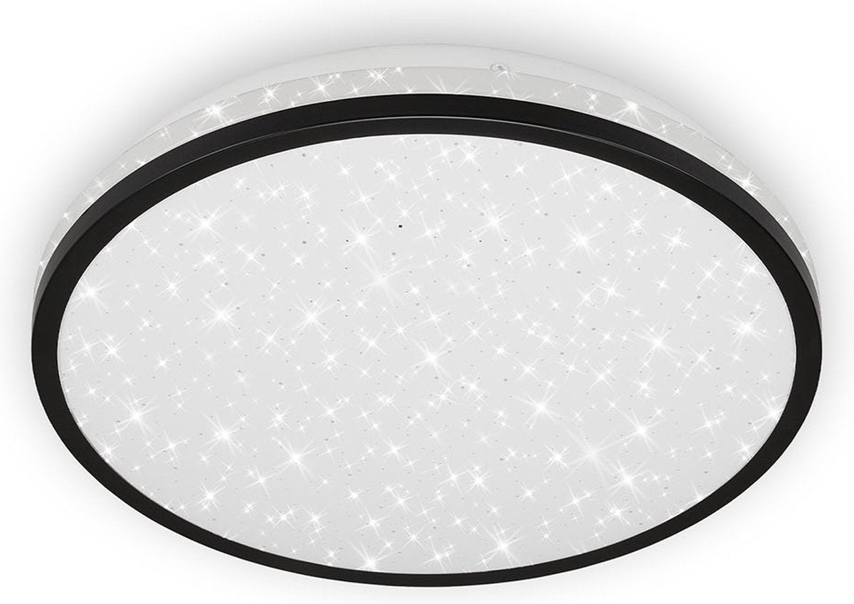 Briloner acorus - plafoniera led - lampada da soffitto - 3403-015 - effetto cielo stellato - bianco neutro 4000k - 12w - 1200 lm - ip20 - 25.000 ore - ø28 x 7 cm