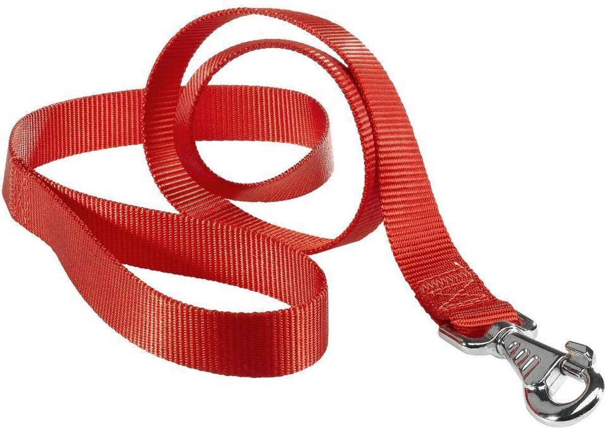 Correa para perros Ferplast Club - nailon - rojo - ancho: 2,5 cm - largo: 120 cm - adecuada para razas de perros grandes