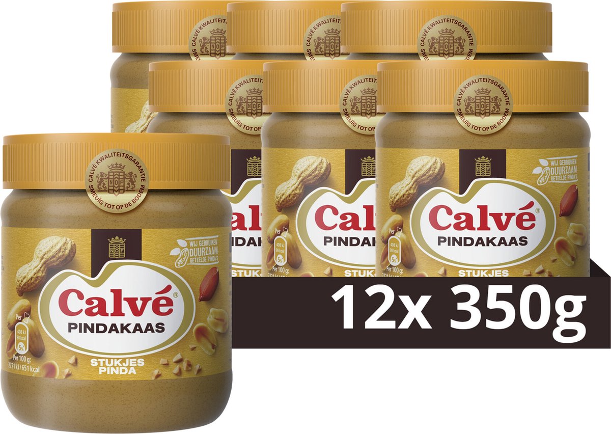 Calve trozos de nueces con mantequilla de maní (12x 350gr)