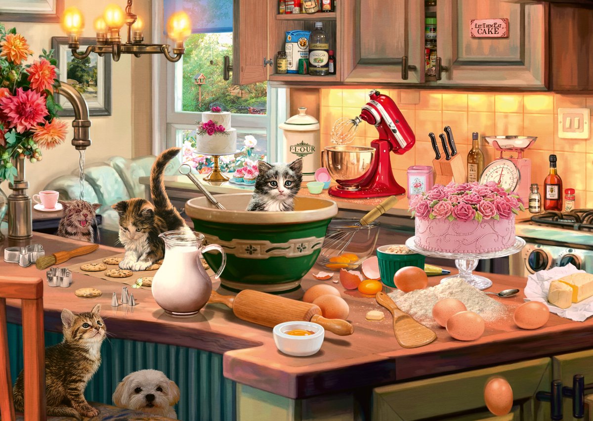 Schmidt puzzel keukentafel 1000 stukjes legpuzzel volwassenen.