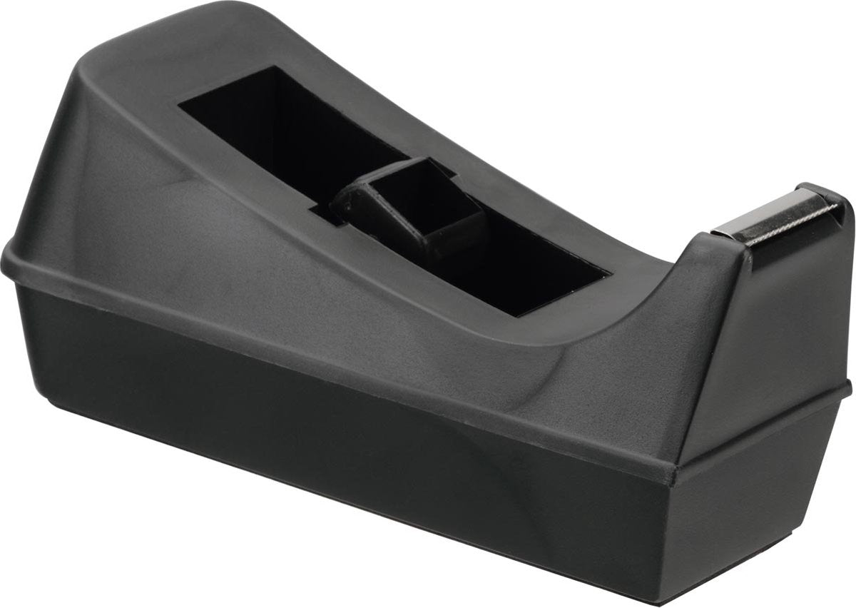 Q-connect plakbandafroller, voor rollen 19 mm x 33 m, zwart