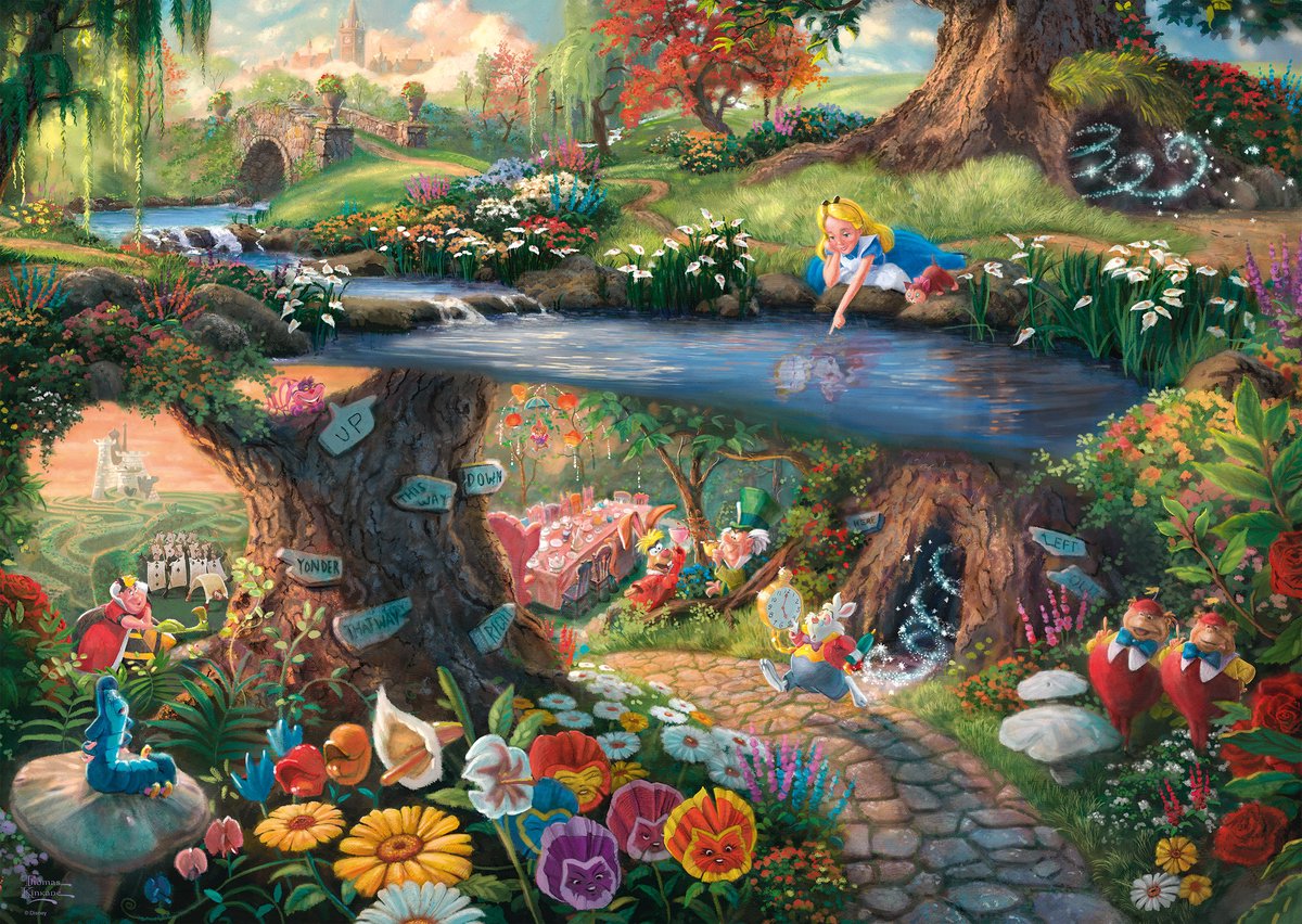 Schmidt puzzle legpuzzel disney - alice in wonderland 1000 stukjes