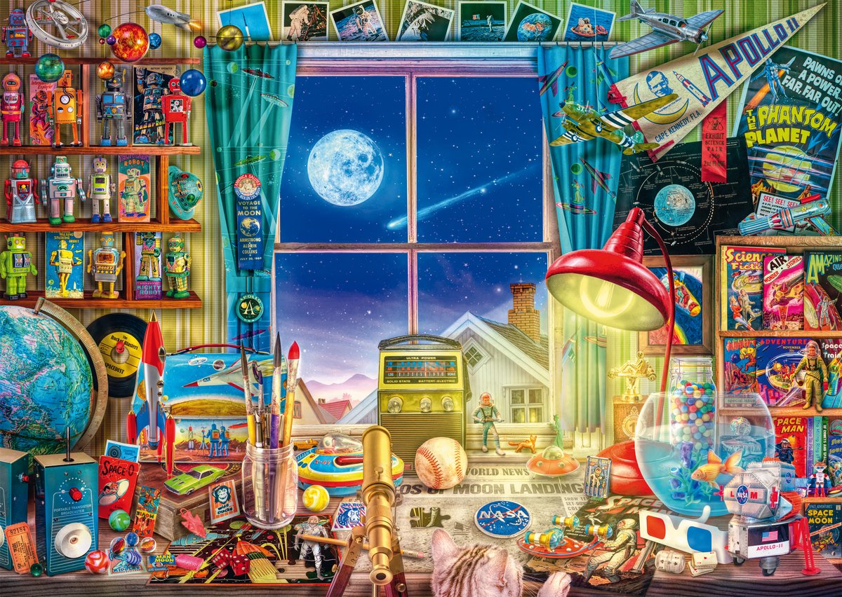 Schmidt - puzzle - sulla luna - 1000 pezzi - adulti - dai 12 anni