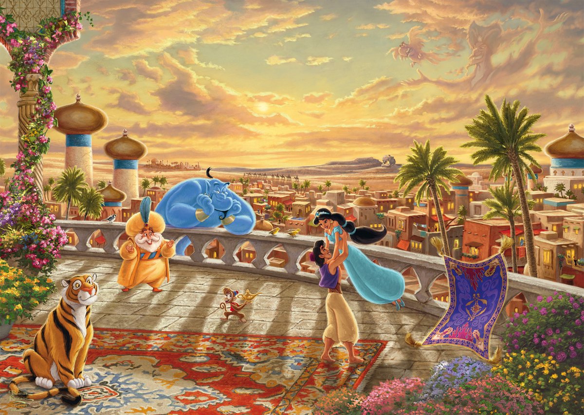 Schmidt puzzle Disney Princess Jasmine - 1000 pezzi - puzzle cartoon.
