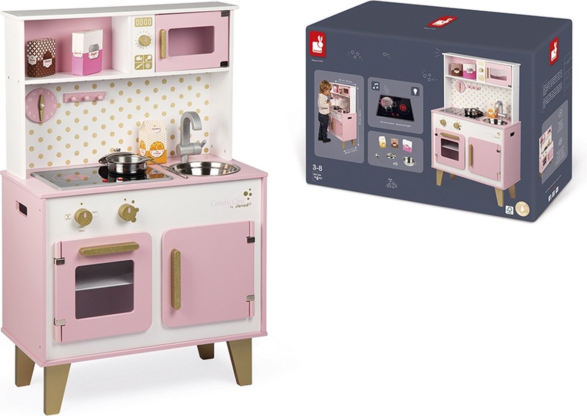 Janod – Candy Chic – Grande cucina da gioco con luci e suoni