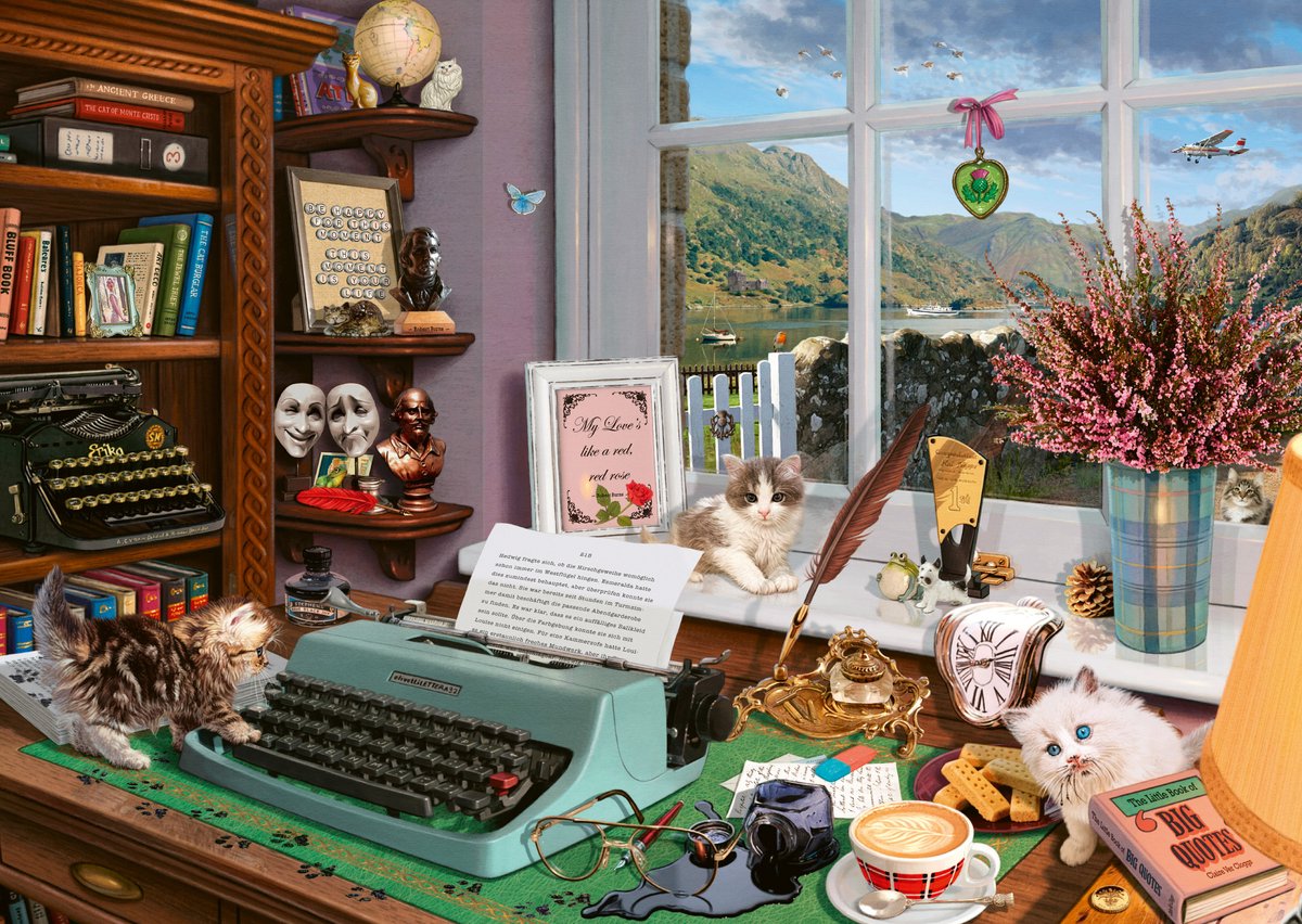 Puzzle Schmidt Steve Read Desk - 1000 pezzi di qualità premium.
