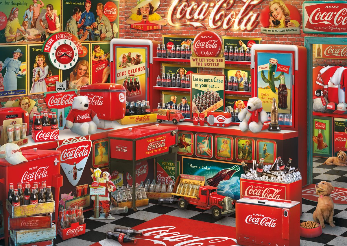 Schmidt puzzle coca cola nostalgia 1000 pezzi classico.