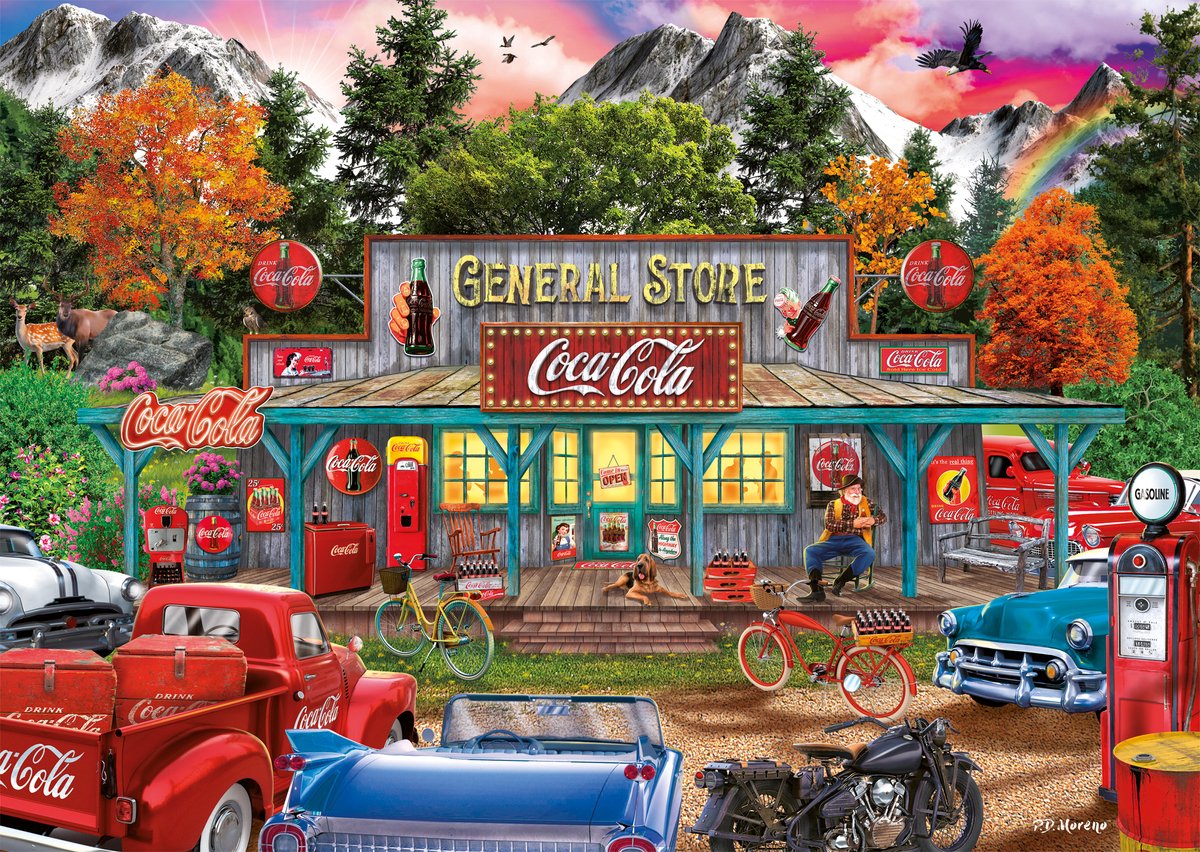 Schmidt coca cola puzzel winkel - 1000 stukjes legpuzzel volwassenen.
