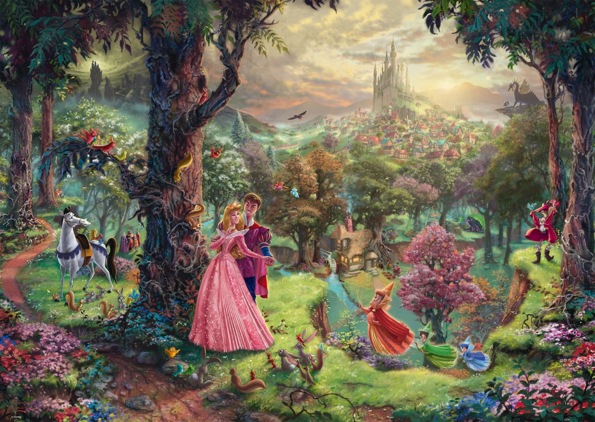 Schmidt Princesa Disney - Bella Durmiente Puzzle Bella Durmiente - 1000 piezas
