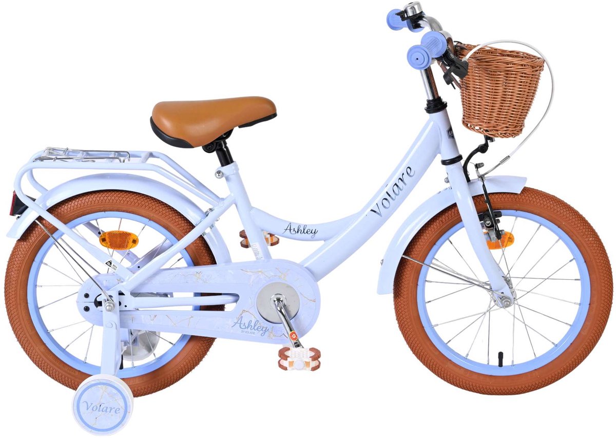 Bicicletta per bambini Volare Ashley - ragazze - 16 pollici - blu pastello