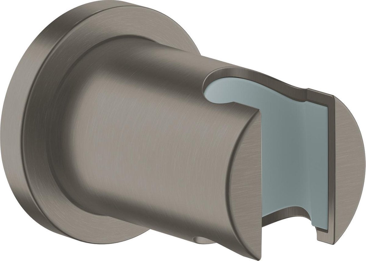 Supporto doccia a parete Grohe Rainshower - rotondo - soft graphite (nero opaco) - 27074al0