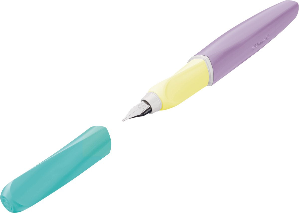 Pluma estilográfica Pelikan twist color blocking - claro