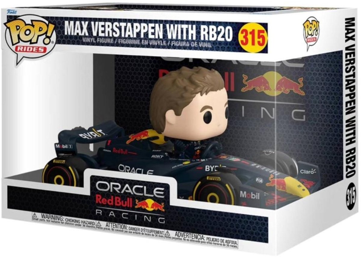 Funko pop rides: Oracle Red Bull Racing - Max Verstappen con RB20 Pop #315