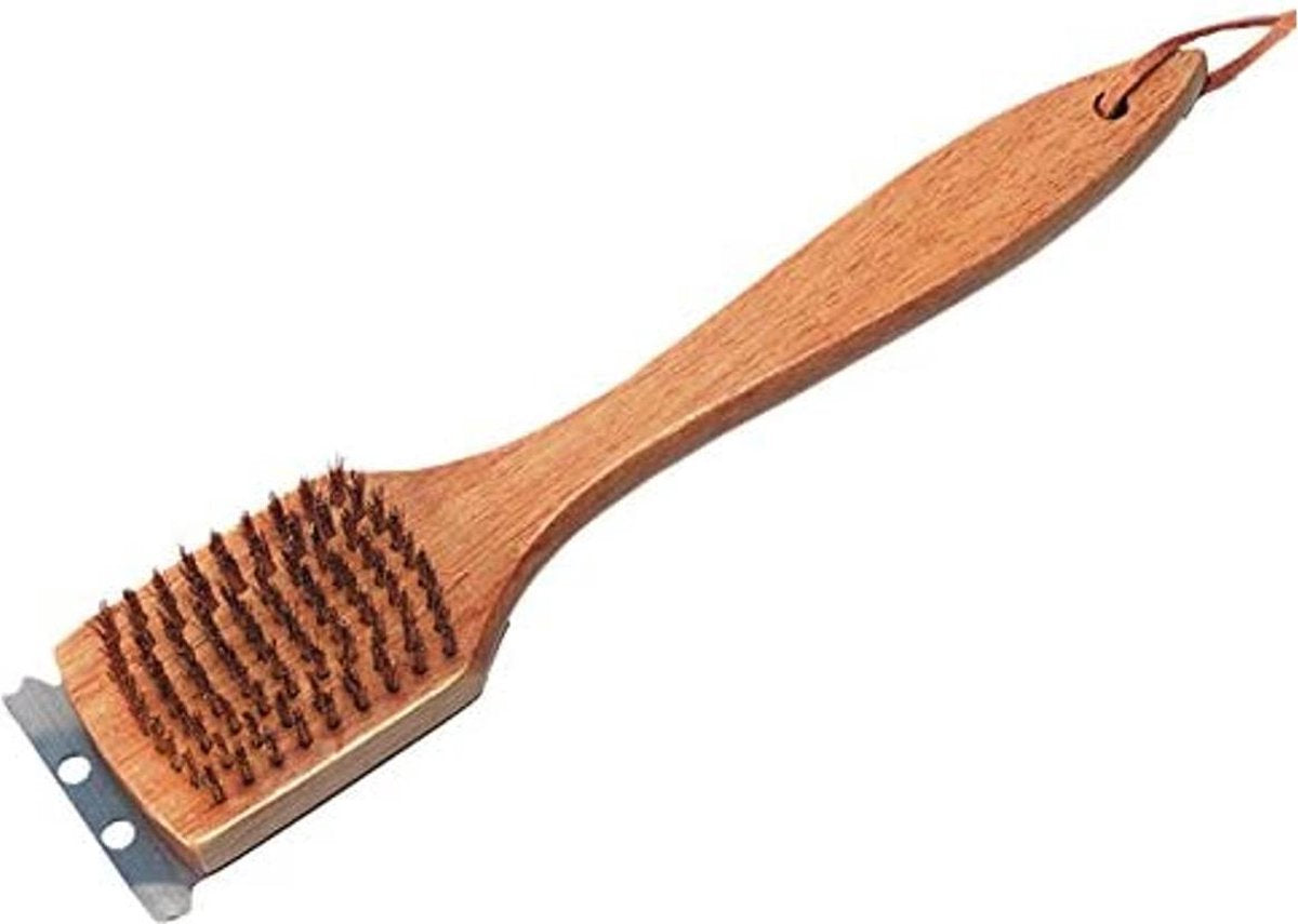 Master part grill bbq grillborstel reinigingsborstel staalborstel 30,5cm voor grillroosterborstel