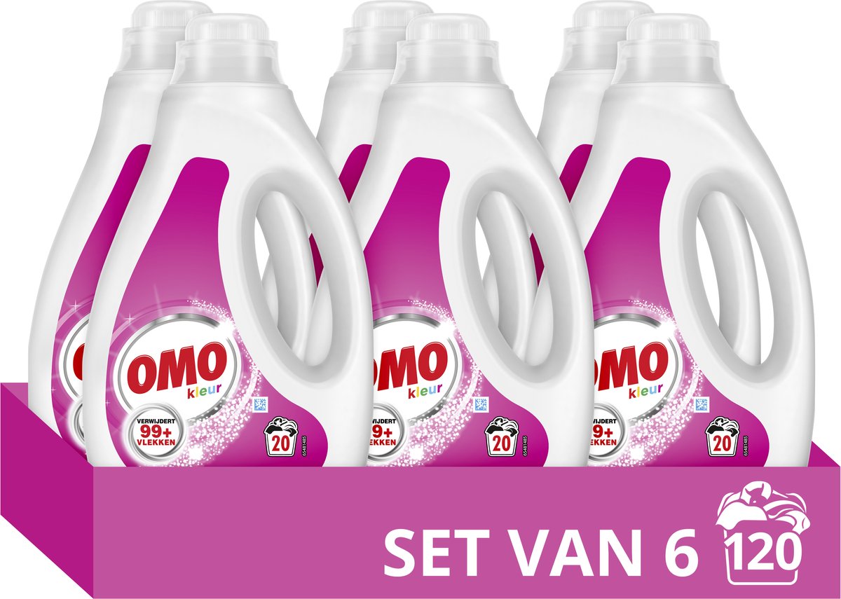 Detersivo liquido Omo Colour - 6 x 20 lavaggi - confezione risparmio