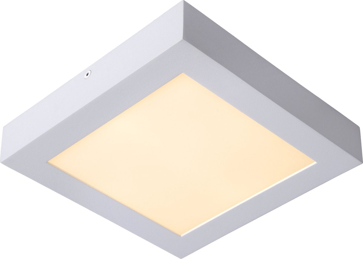 Lucide brice-led - plafón (plafón) baño - led regulable - 1x22w 3000k - ip44 - blanco
