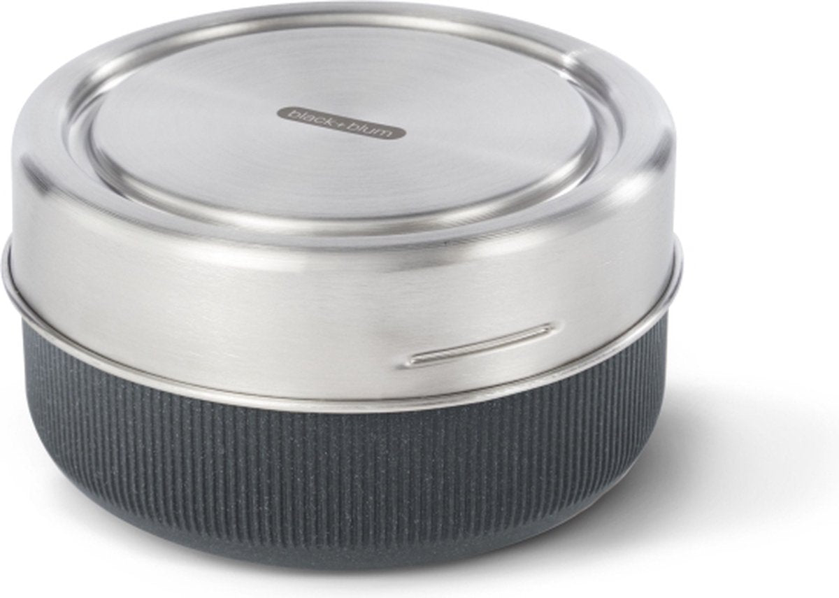 Black blum black+blum glazen lunchbox - kom - 750ml - grijs