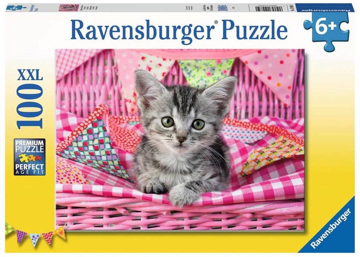 RAVENSBURGER JIGSAW Puzzle XXL Lief Katje, 100 °.