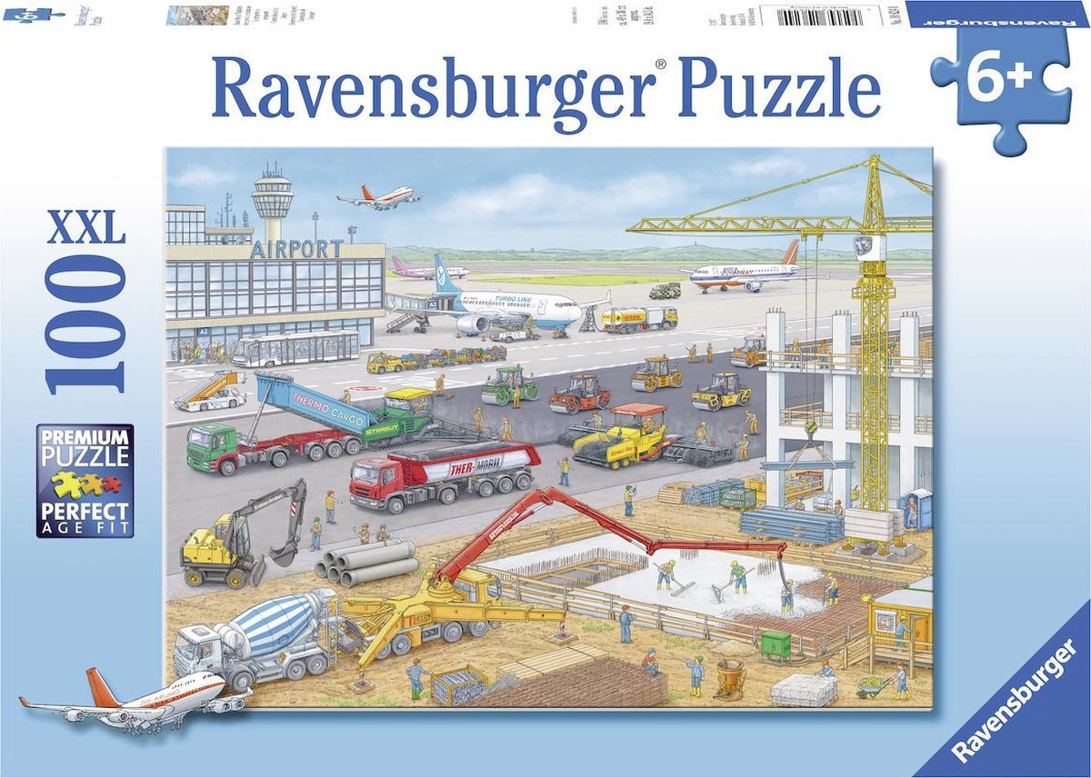 Costruire il puzzle Ravensburger all'aeroporto - puzzle - 100 pezzi