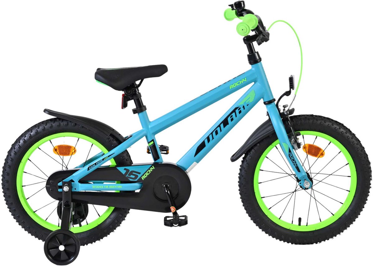 Bicycle per bambini rocciosi di Vlatare - Ragazzi - 16 pollici - Verde