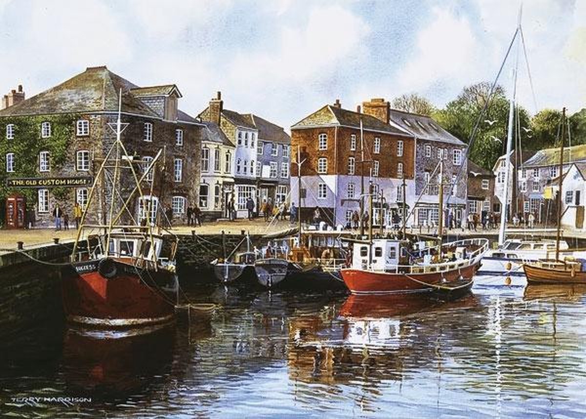 Gibsons - padstow harbour (di terry harrison) - 1000 pezzi 68×49 cm (l×a) - puzzle per adulti