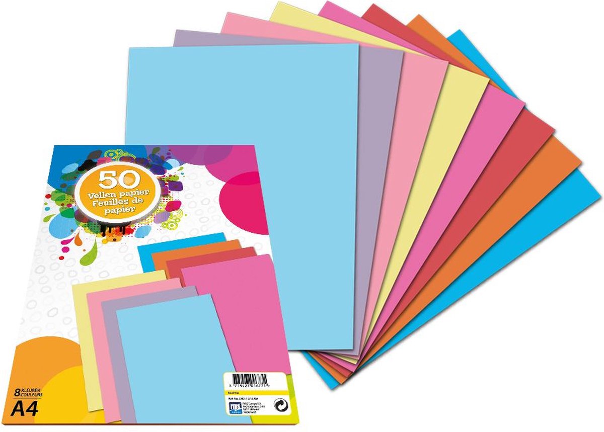 Creative Craft Group Colored Paper A4, 40 fogli