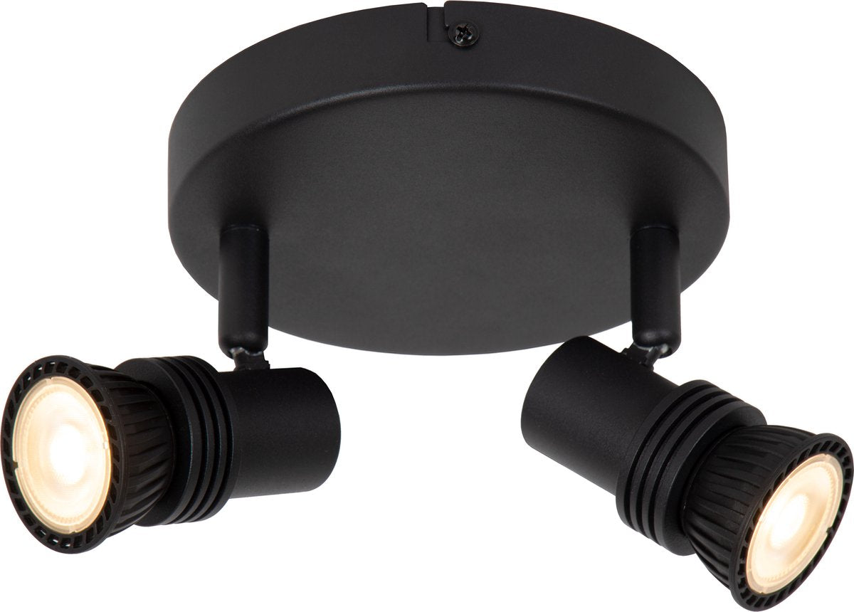 Lucide kianti - faretto da soffitto (lampada da soffitto) - ø 15 cm - 2xgu10 - nero