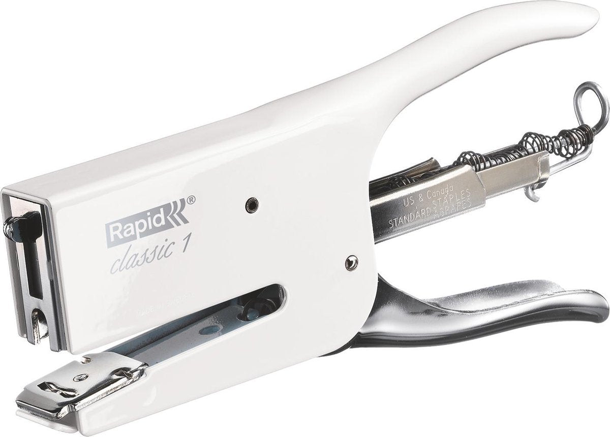 Rapid retro classic niettang k1 - nietcapaciteit van 50 vel - wit