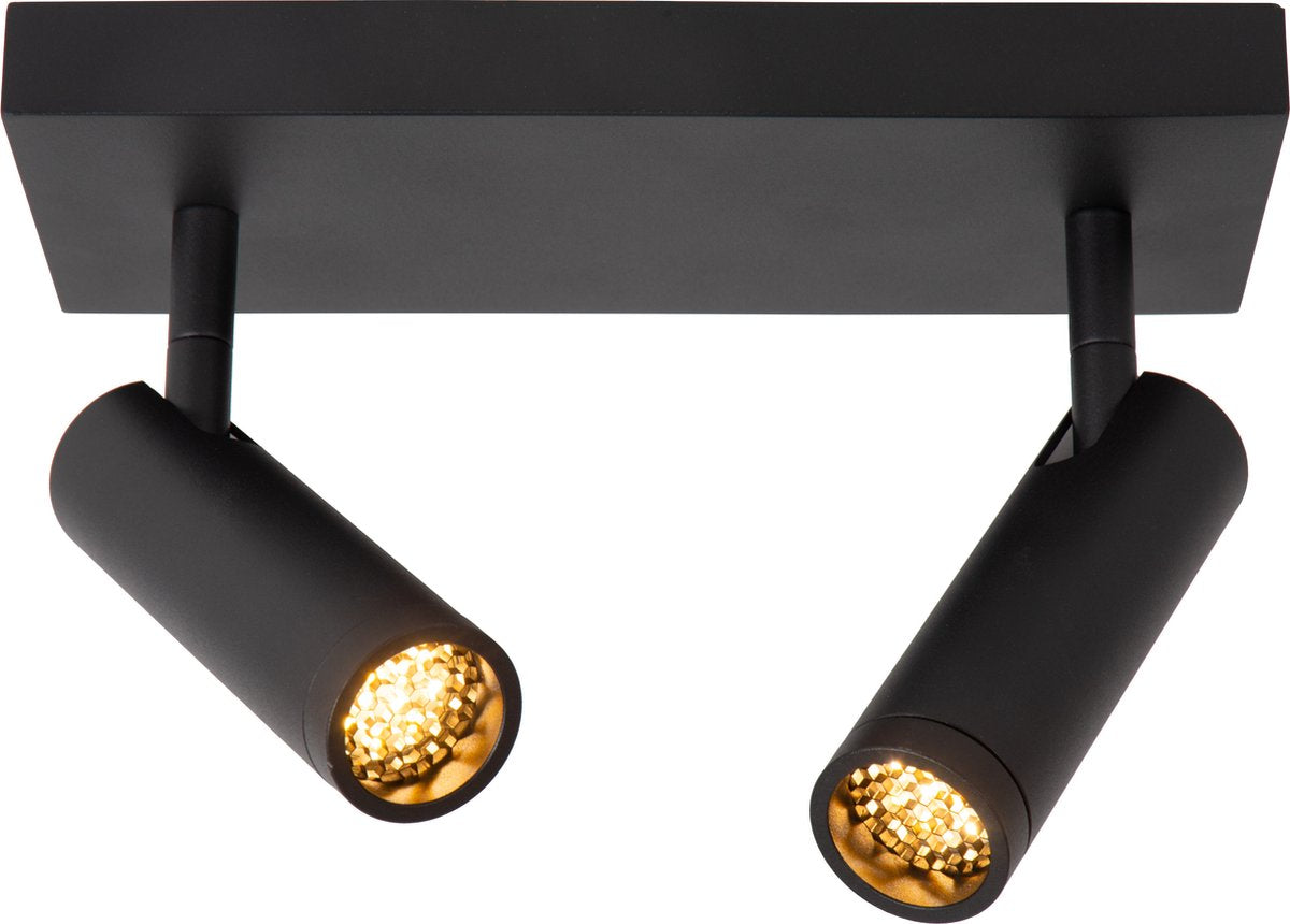Lucide grado - faretto da soffitto (lampada da soffitto) - 2xgu10 (mr11) - nero