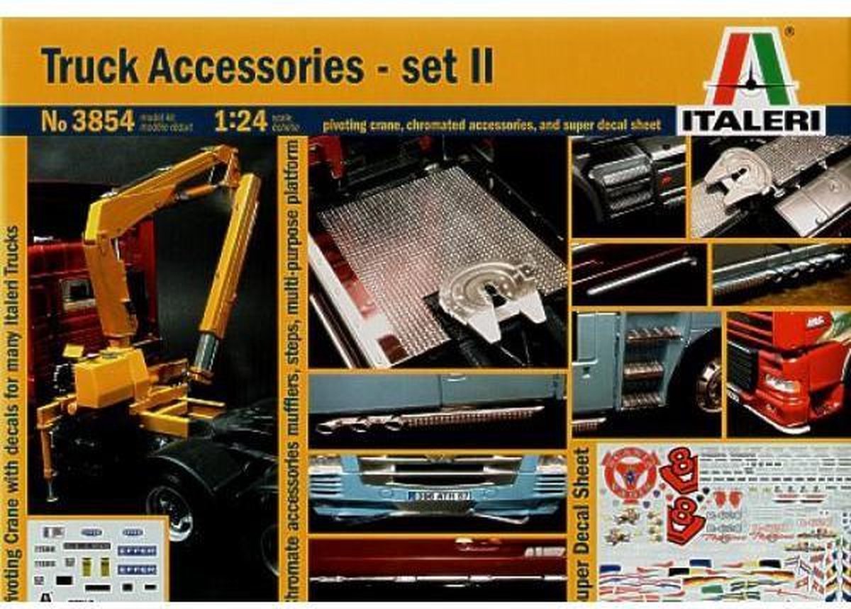 Kit di costruzione modello Italeri veicoli militari - 3854 accessori per camion - set ii plastica - 1:24 - modellismo