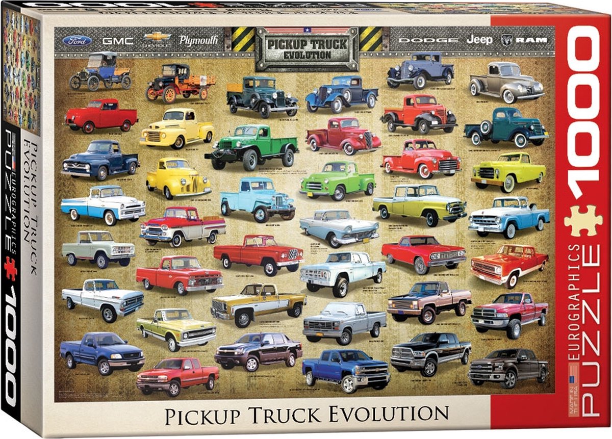 Puzzle Eurographics evoluzione del camioncino - 1000 pezzi