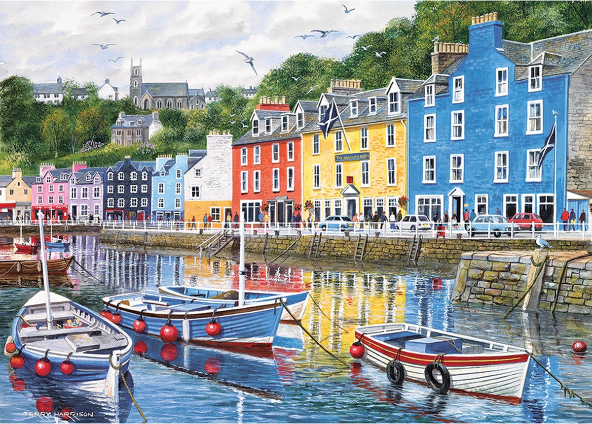 Gibsons - tobermory (di terry harrison) - 1000 pezzi 68×49 cm (l×a) - puzzle per adulti