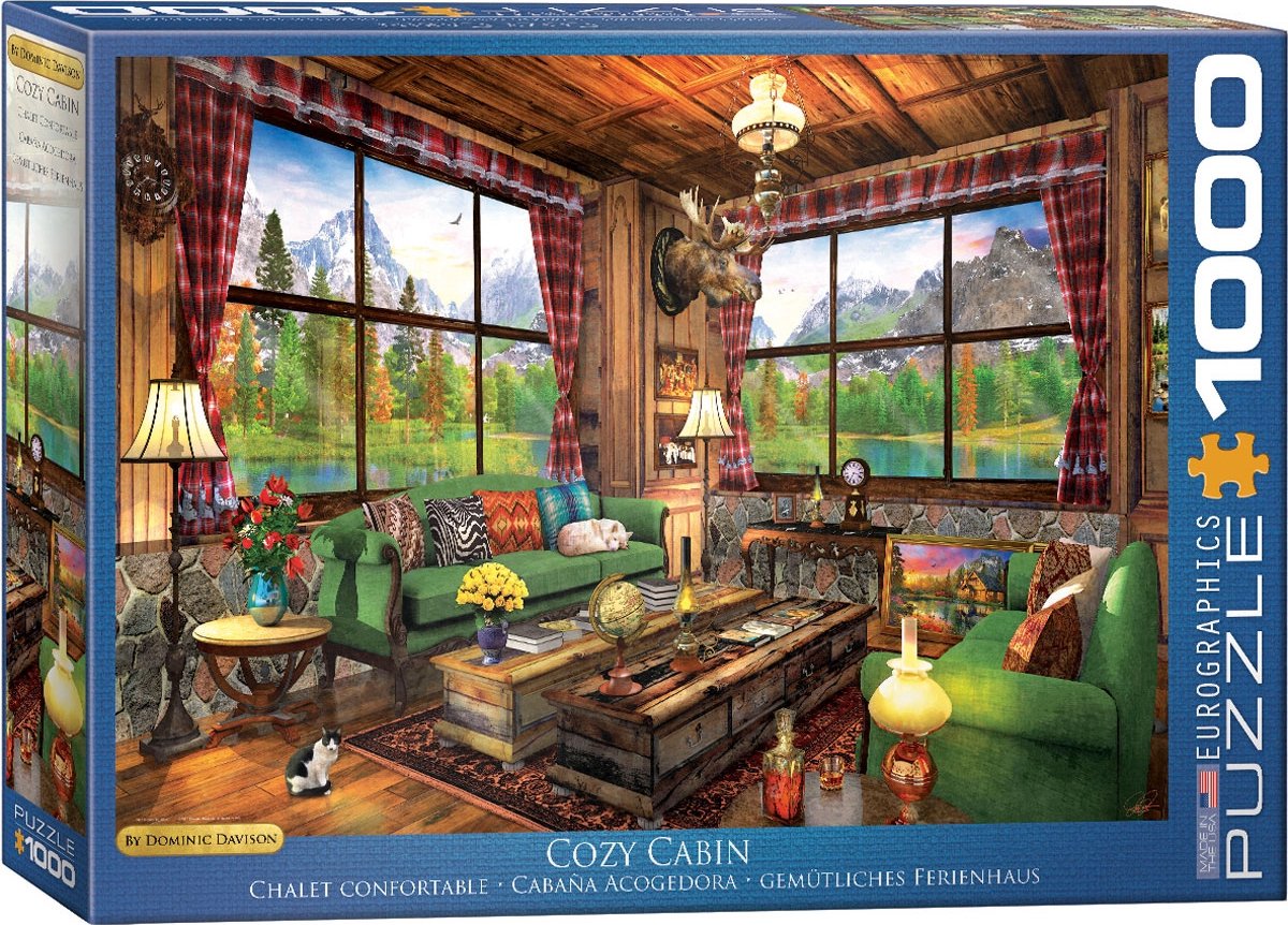 Eurographics - cabina accogliente - Dominic Davison - 1000 pezzi - puzzle