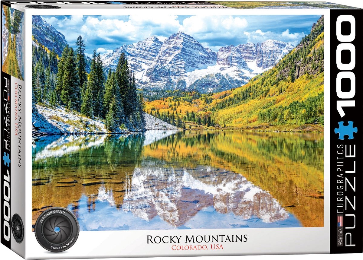 Eurographics - rocky mountains, colorado, usa - 1000 stukjes 68×48cm (b×h) - legpuzzel
