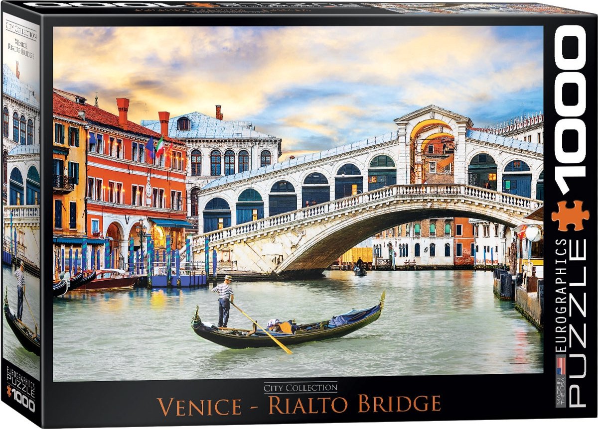 Eurographics - ponte di rialto a venezia - 1000 pezzi 68×48 cm (l×a) - puzzle