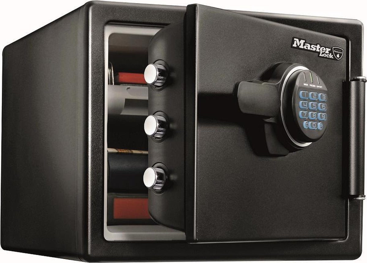 Cassaforte Masterlock con serratura a combinazione elettronica, ignifuga e impermeabile - misura L - lfw082ftc