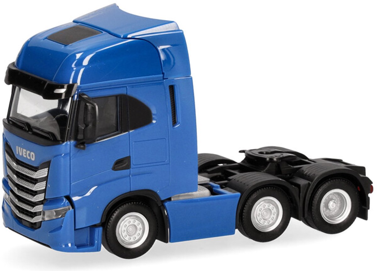 Herpa iveco s-way 6x2, blu