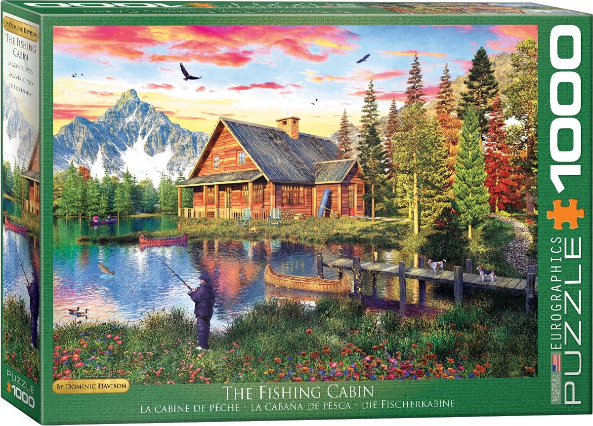 Eurographics - la cabaña de pesca - dominic davison - 1000 piezas 68×48cm (w×h) - rompecabezas