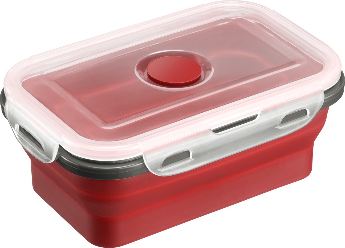 Westmark opvouwbare vershoudbox – praktische lunchbox, ideaal voor werk en reizen of om worst en kaas in te bewaren, vaatwasmachinebestendig, vierkant, bpa–vrij – 600 ml