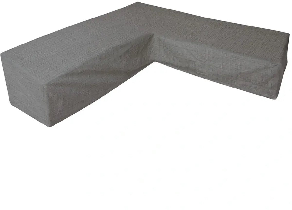 Eurotrail funda impermeable para sofá esquinero en forma de L, cantonic 330x330x100 70 cm, gris
