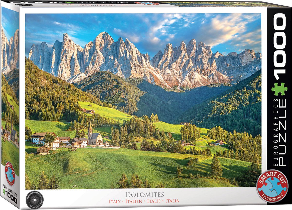 Eurographics - dolomiti, Italia - 1000 pezzi 68×48 cm (l×a) - puzzle