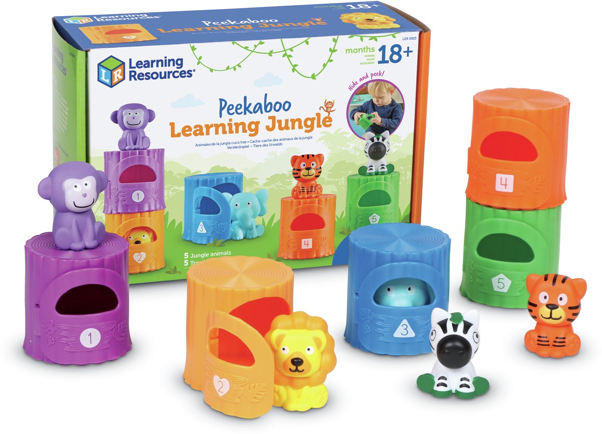 Learning resources peekaboo leerset jungle - vanaf 18 maanden