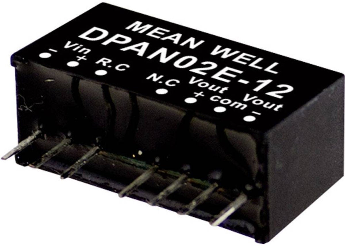Mean well dpan02a-12 módulo convertidor dc dc 83 ma 2 w número de salidas: 2 x contenido 1 pieza(s)