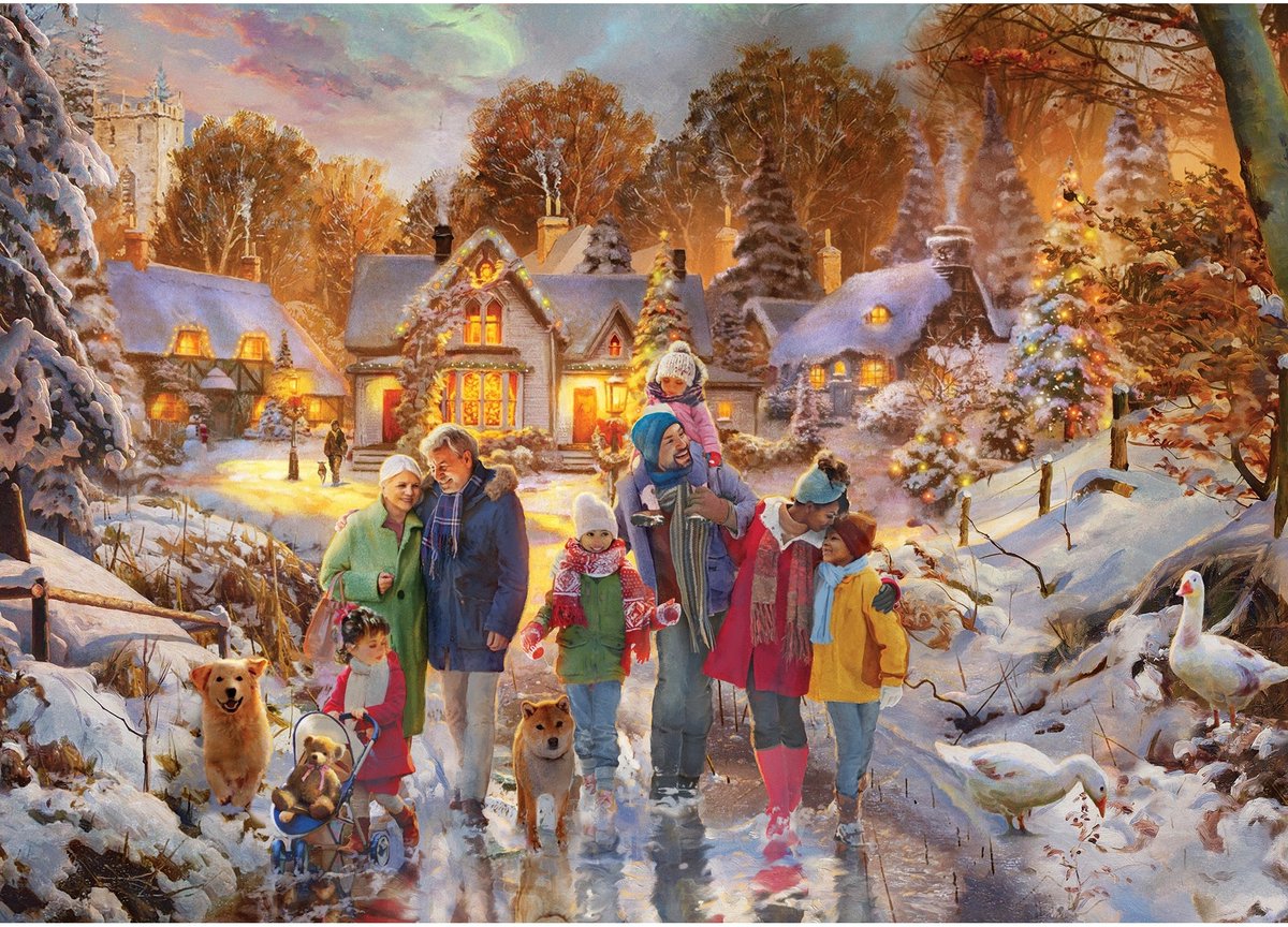 Gibsons - boxing day walk (di simon mendez) - 500 pezzi 48×34 cm (l×a) - puzzle per adulti
