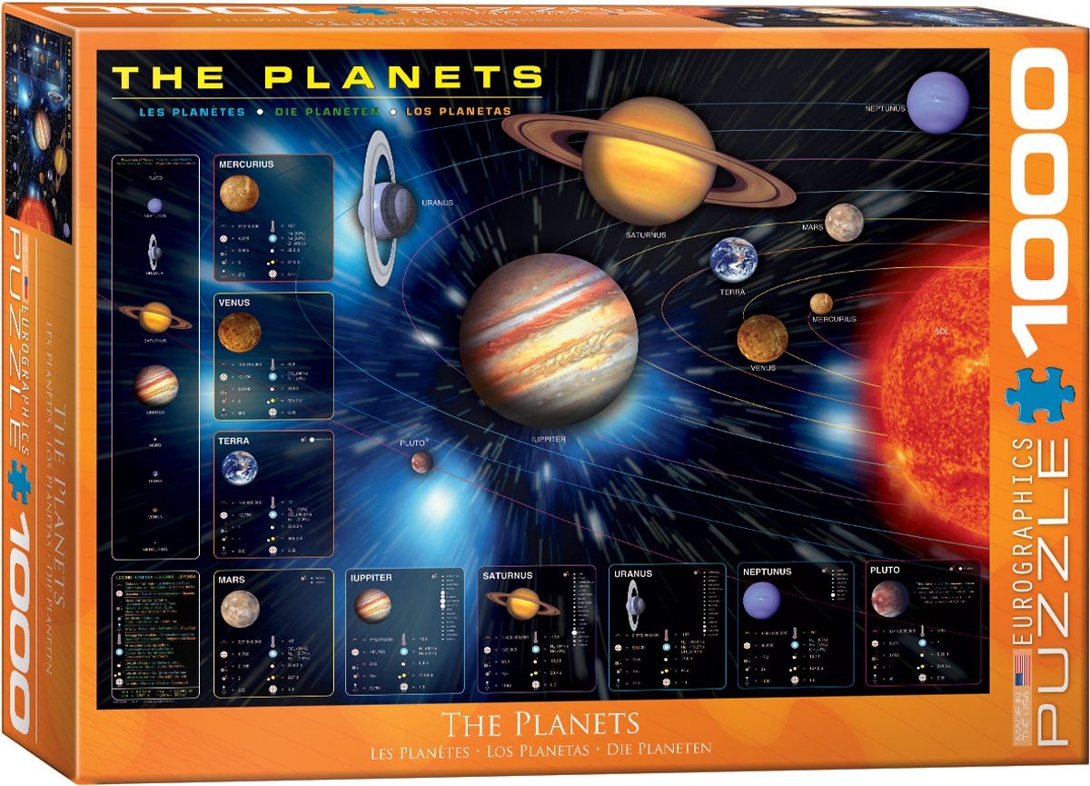Eurographics - i pianeti - 1000 pezzi 68×48 cm (l×a) - puzzle
