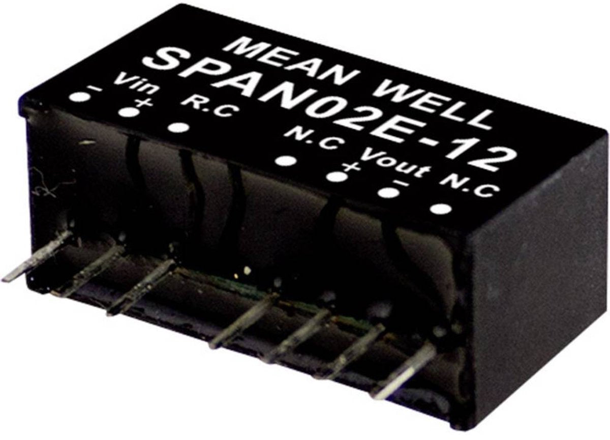 MW mean well span02a-15 módulo convertidor dc dc 134 ma 2 w número de salidas: 1 x contenido 1 pieza(s)