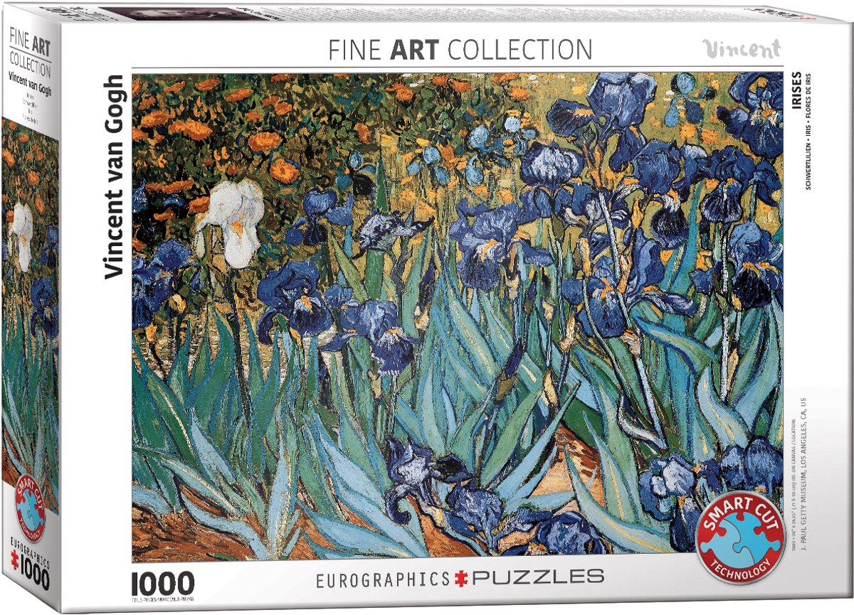 Eurographics - iris - vincent van gogh - 1000 pezzi 68×48 cm (l×a) - puzzle d'arte