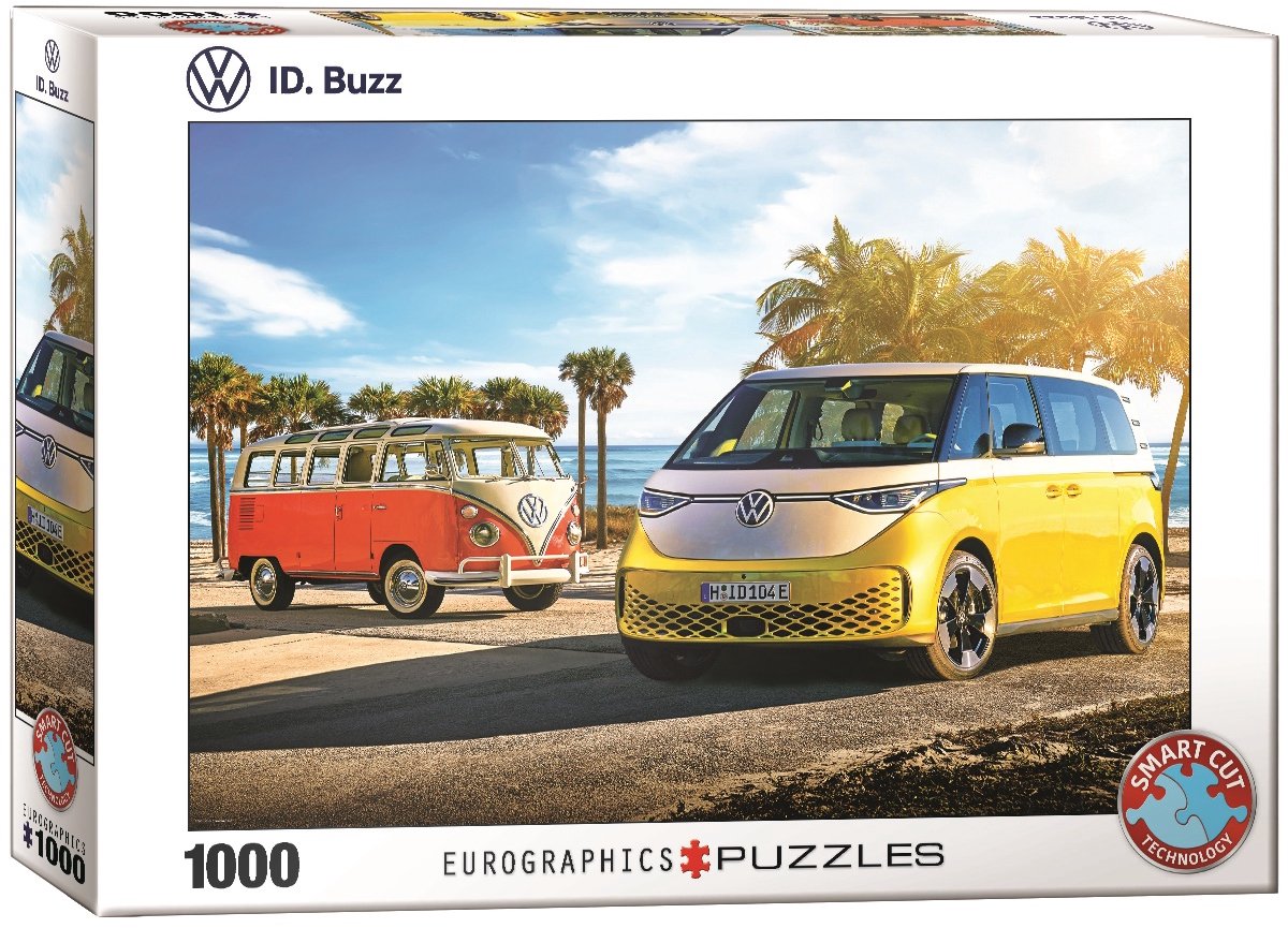 Eurographics volkswagen - vw id buzz - 1000 pezzi 68×48 cm (l×a) - puzzle
